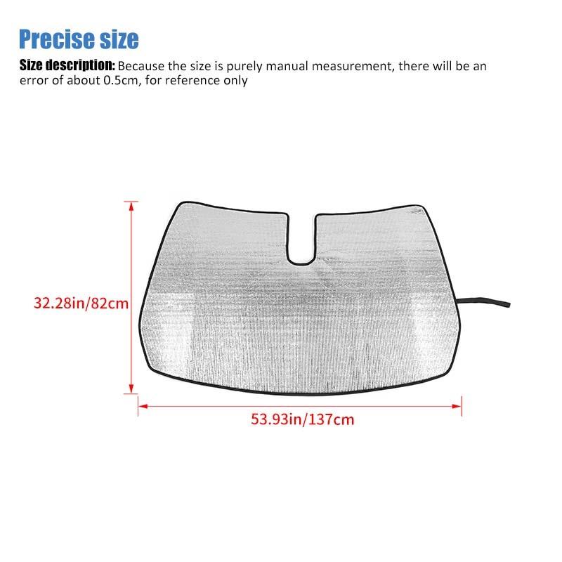 Car Front Windshield Sunshade Window Shade Foldable Sun Visor Cover Fit For Jeep Compass 2017 Up Car Interior Accessories,1 pc