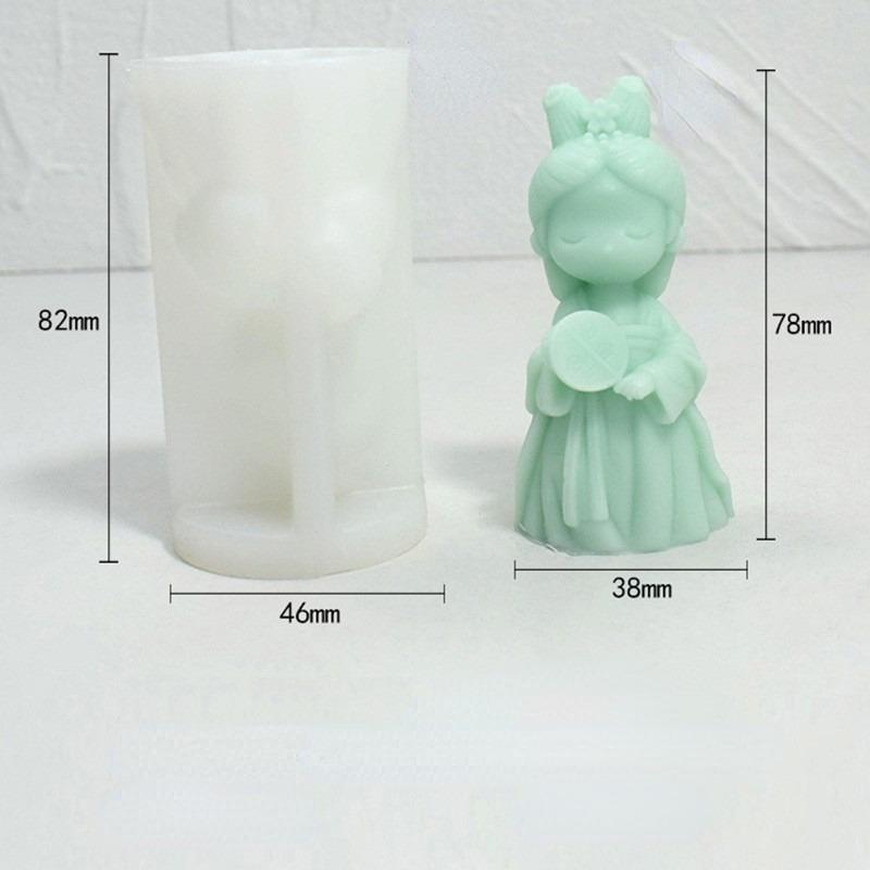 

Классическая одежда Девушка Свеча Силиконовая форма Гипсовая форма Резьба Искусство Ароматерапия Гипс Домашнее украшение Форма Подарок Ручная работа Fan