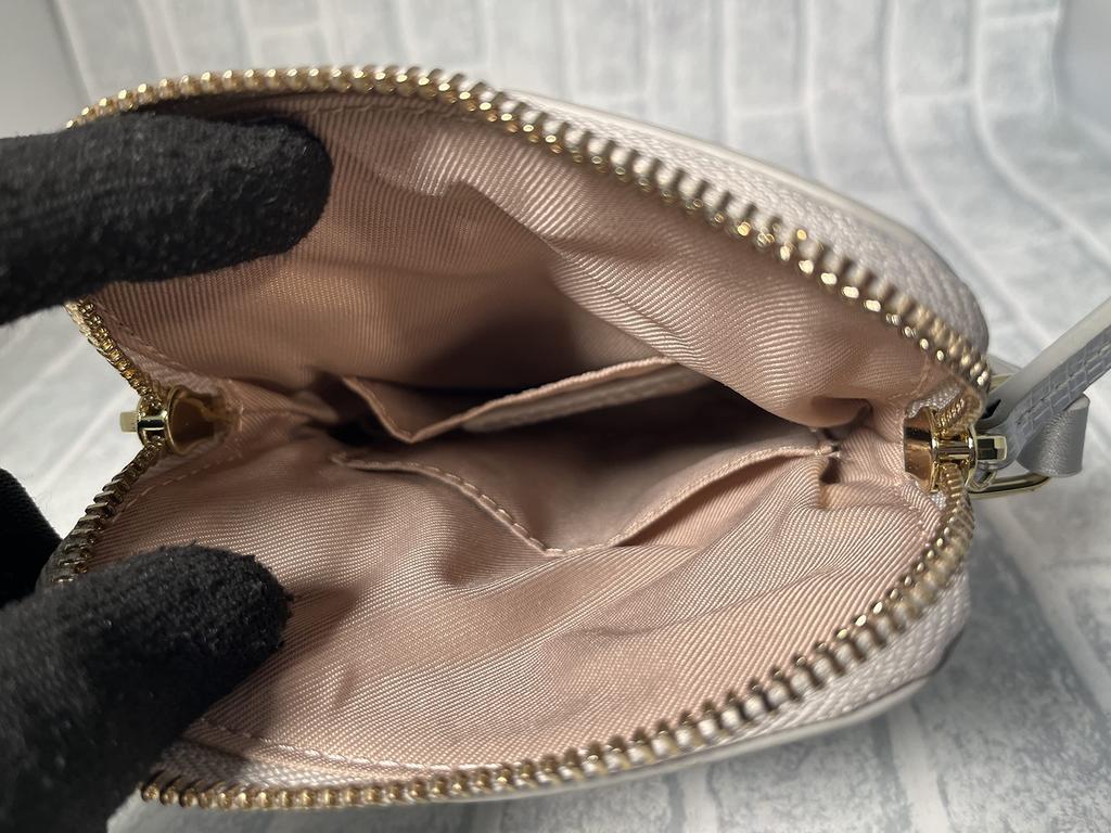 Genuine cow leather lizard embossed smartphone pochette with pouch CP-48PS058 (Silver)