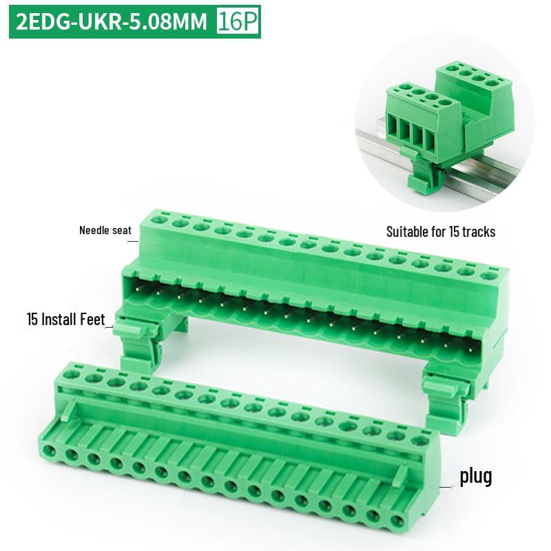 2EDG-UKR-5.08MM Plug-in Rail Guide Terminal Block Connector