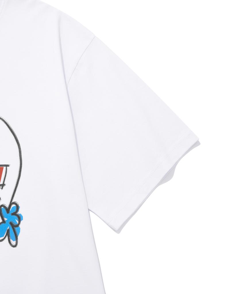 Palet Drawing Base Short Sleeve T-Shirt White