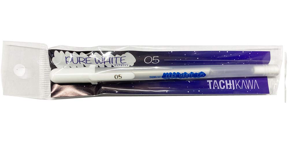 Tachikawa Pin Manufacturing Tachikawa Pure White Gel Ink Co., Ltd. 0.5mm Water-based
