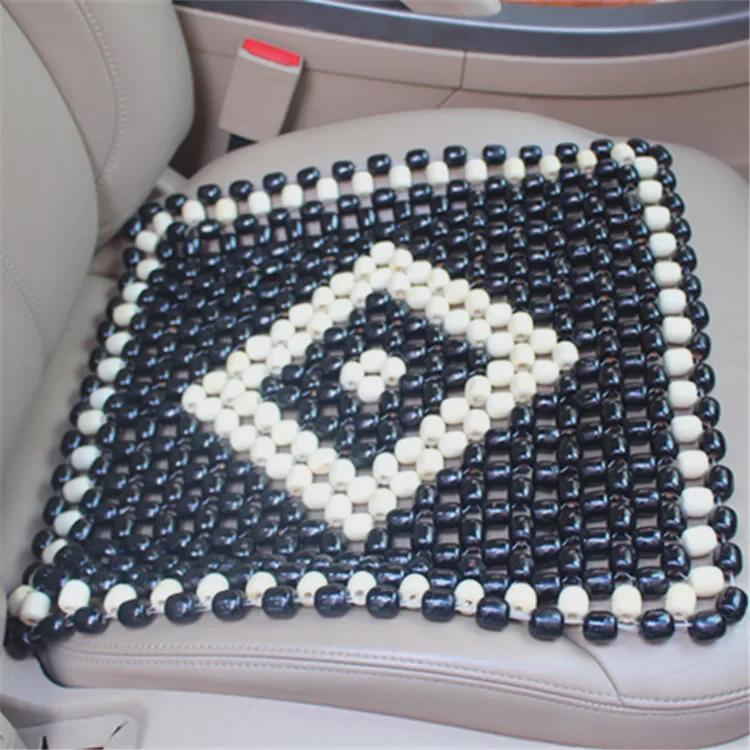 Pernă de răcire pentru scaun auto din lemn țesute manual - Covoraș universal de vară, respirabil