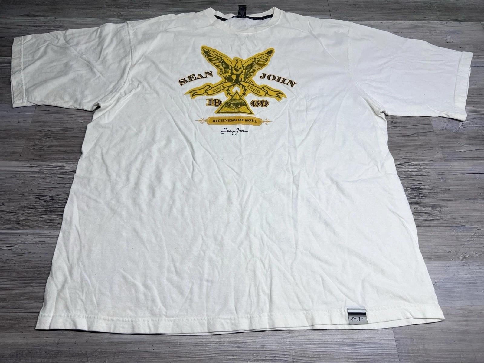 

Vintage Sean John Shirt Eagle Graphic Applique Hip Hop Streetwear Oversized 3XL L