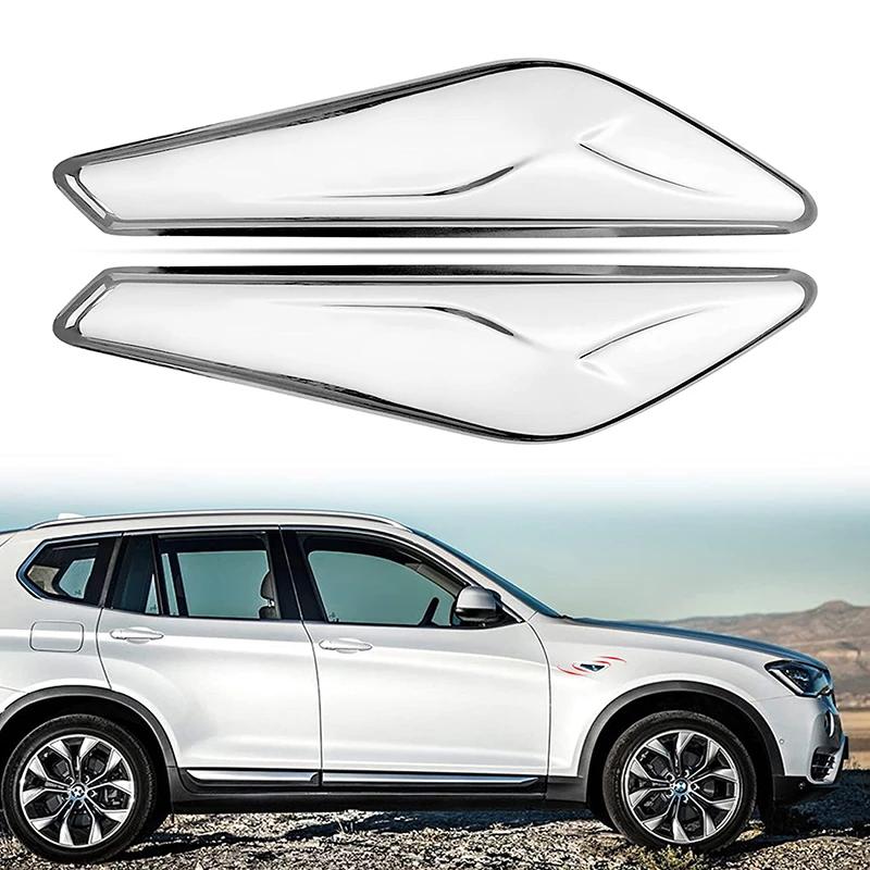 Für BMW X3 X4 F25 F26 Chrom Kotflügel Seitenblinker Blinker Leuchte Links oder Rechts Zierleiste Verkleidung 51117338569 51117338570