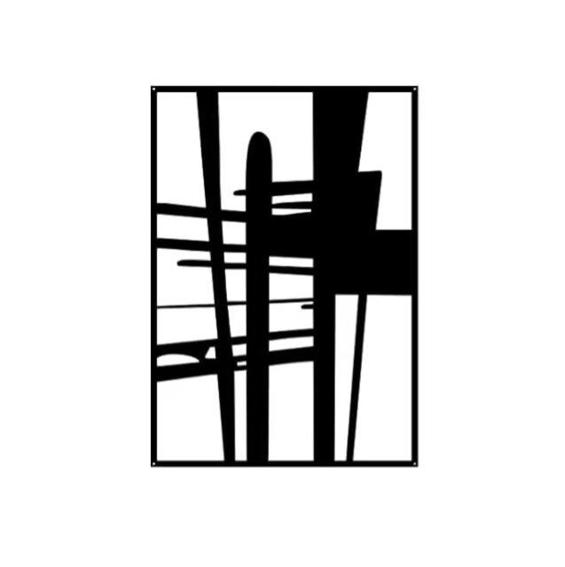 Modern 3D Textured Metal Wall Art: Abstract Iron Design