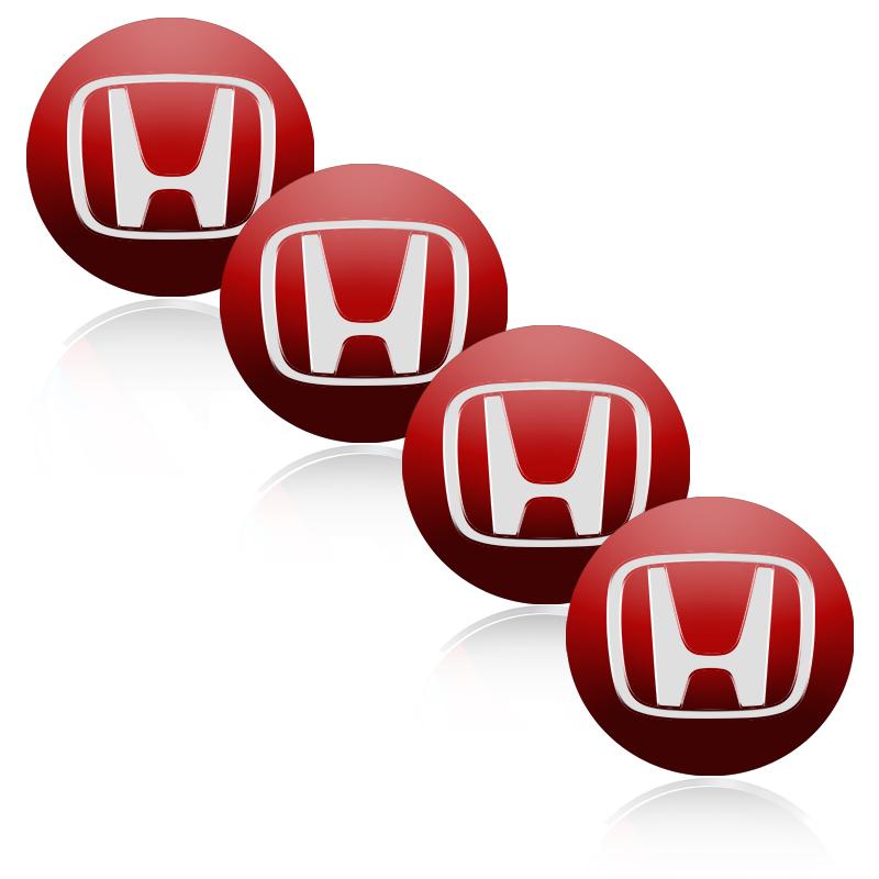 4pcs 56MM Car Wheel Center Hub Cap Logo Stickers Rim Cover For Honda Civic Odyssey Vezel Accord Pilot Fit XRV CRV HRV Dio