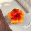 Double-sided Printing Hibiscus Flower Hair Claw Hawaiian Flower Hair Clip  For Girls