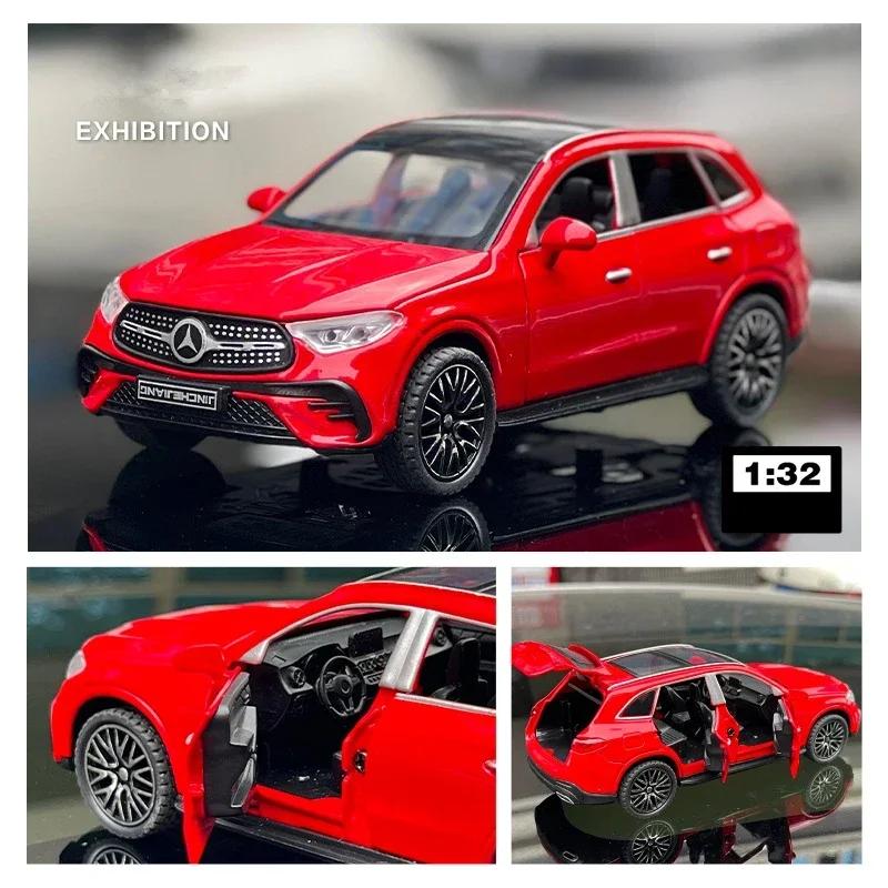 

1:32 Бенз GLC 400e внедорожник сплав модель автомобиля литой металл игрушечный автомобиль модель автомобиля симуляция звук и свет коллекция детский подарок красный