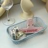 Metal Storage Basket Desktop Sundries Organizer Make Up Sorting Holder Stationerry Pocards Case Office Home Supplies