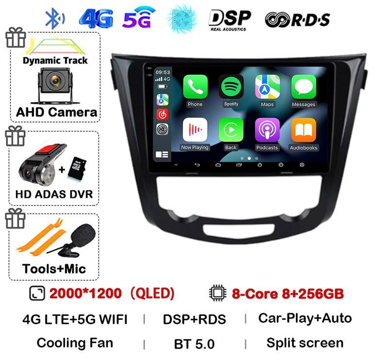 Android14 Car Radio Player For Nissan Qashqai J11 X-Trail Xtrail T32 Rogue Dualis 2013-2021 Support OEM BOSE 360 Auto Carpaly 4G