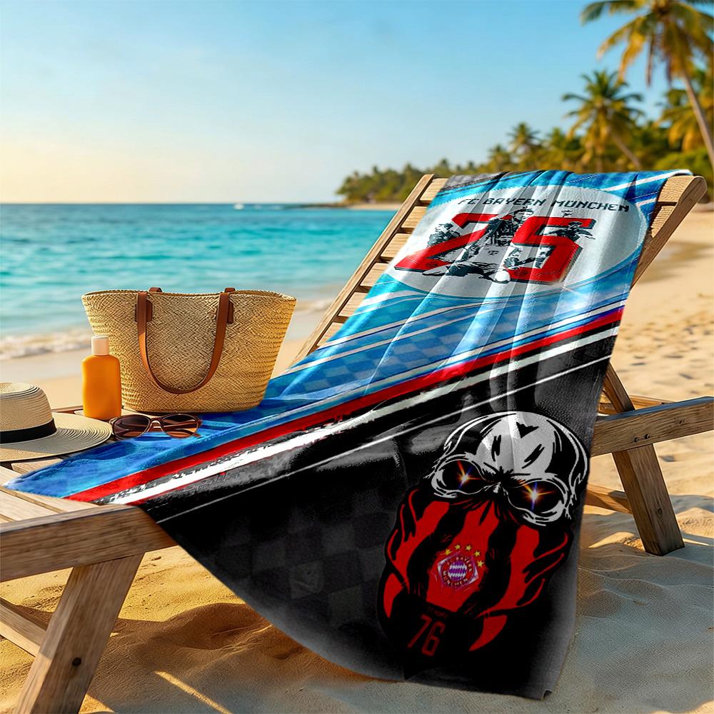 Bayern Munich Beach Towel Quick-Dry Soft Microfiber Comfortable Lightweight Portable for Swimming,Beach,Camping, Travel, Beach Accessories,Gym