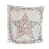 NINA SOLOR Floral Star Reversible Silk Wool Scarf