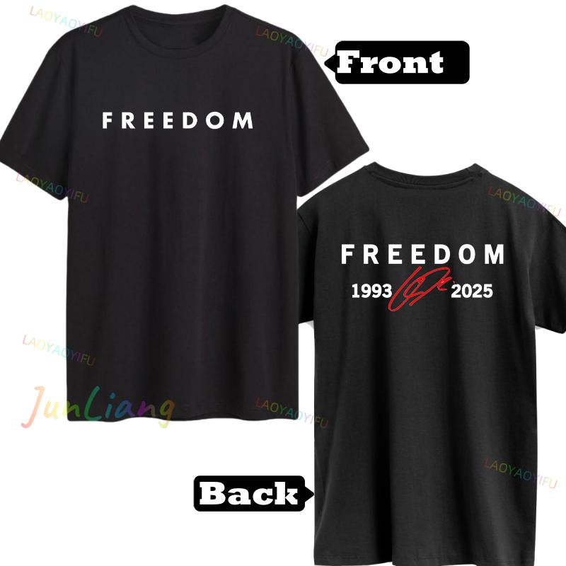 Charlie Kirk Freedom Shirt Human Rights Funny Political Protest Tshirt Classics Shortsleeve Tops Unisex Streetwear Tshirts
