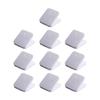 10Pcs Acrylic Paper Clip Square Shape Paper Clip File Clamp Food Bag Clip for Picture Document Receipt Organization