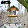 Bird Feeder Tray with Adjustable Hoop, Diameter 40.5cm for Outdoor Use