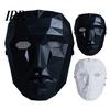 Verstellbare Maske Halloween Geometrische Maske, Polygonal Cool Party mit Netzaugen, Einzigartiges Kostüm Schwarz Weiß Cosplay für Maskerade, Zubehör Scharfe Kante