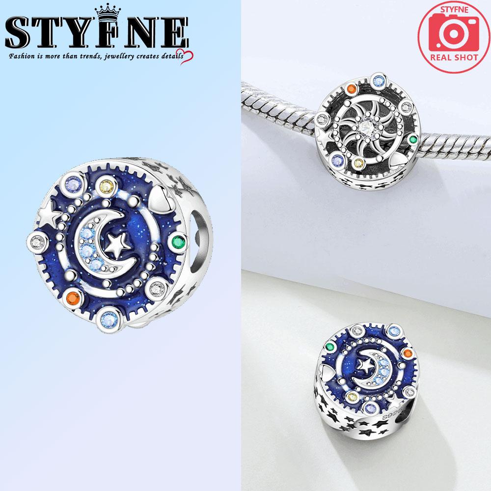 

Charms Copper Pink Coffee Notebook Starry Sky Sun Moon Charms Beads Fit Original Bracelet Fine Diy Jewelry