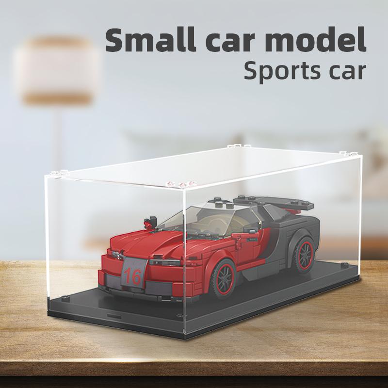 MOULD KING 27027 Technische Modellauto-Bausteine für Jungen, Speed Car mit Displaybox, Konstruktionsspielzeug für Kinder