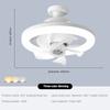 40W 360 ° Shake Head Fan Light Bedroom Remote Control LED Ceiling Fan Lamp Household Intelligent Timed Ceiling Light Fan