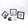 Jewelry Storage Box: Transparent PE Film Display for Necklaces & Earrings