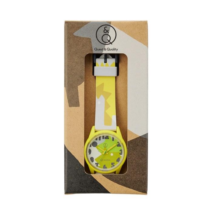 Q&Q SmileSolar Masaru Suzuki Collaboration Watch – Solar Analog Waterproof Yellow R00A-501VK