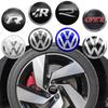 VEMZG1 For VW VOLKSWAGEN New 4pcs 56mm 60mm 65mm Car Wheel Center Decal Hub Sticker For Volkswagen VW Golf6 Polo Passat Tiguan Bettle B