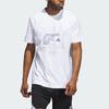 Adidas Alphabet Print Basketball Sports Round Neck T-Shirt Men Tops White IM4620