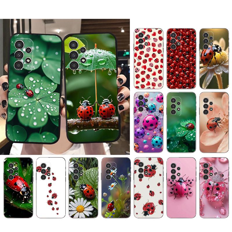 Phone Case For Samsung A17 A55 A16 A56 A35 A15 A53 A54 A33 A34 A25 A05S A52 A52S A07 A26 A06 ladybug
