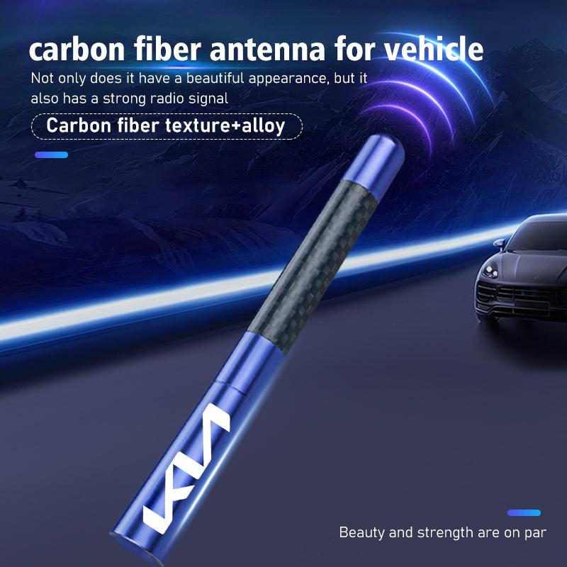 ABQ4 For KIA Car Roof Antenna Receiving Carbon Fiber Radio Enhanced Signal Rio K5 K2 Sportage Ceed Sorento Picanto Stinger Soul