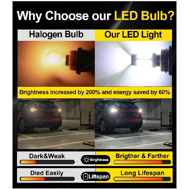 W16W T15 LED Canbus Bulb T15 Reverse Light W16W LED Reversing Lights 921 High Power Back Up Lamp Canbus Error Free White 6000K