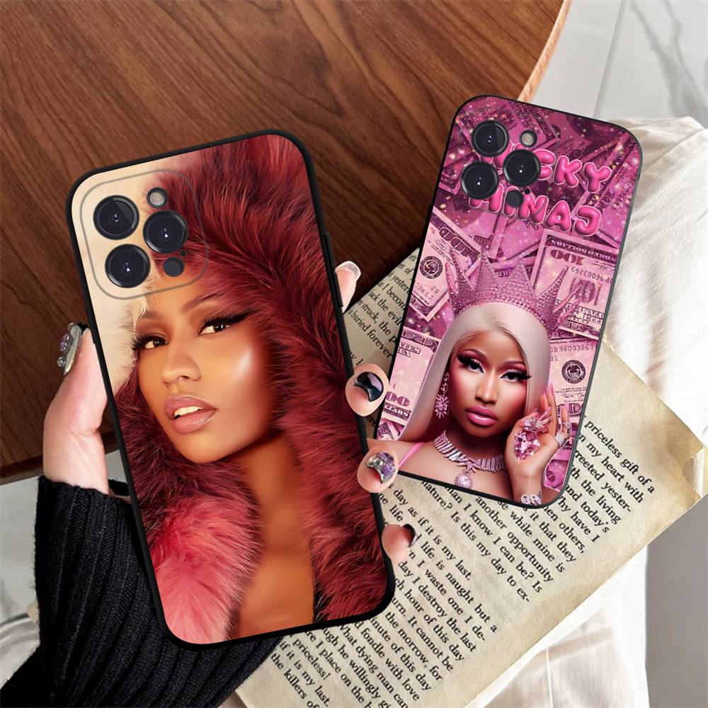 N-nicki Singer M-minaj Phone Case For IPhone 14 Plus 13 Mini 11 16 15 17 Pro Max Protection Shockproof