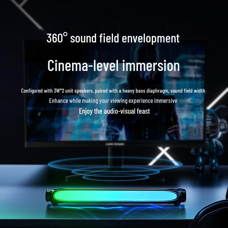 Newman BT522 Gaming Desktop Bluetooth Soundbar CN Plug (adapter Included)