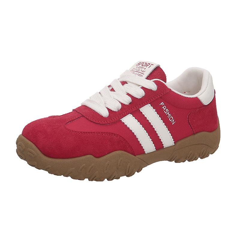 

American retro red platform Forrest Gump shoes women s 2025 new comfortable and lightweight soft-soled casual sports training shoes 35 красный