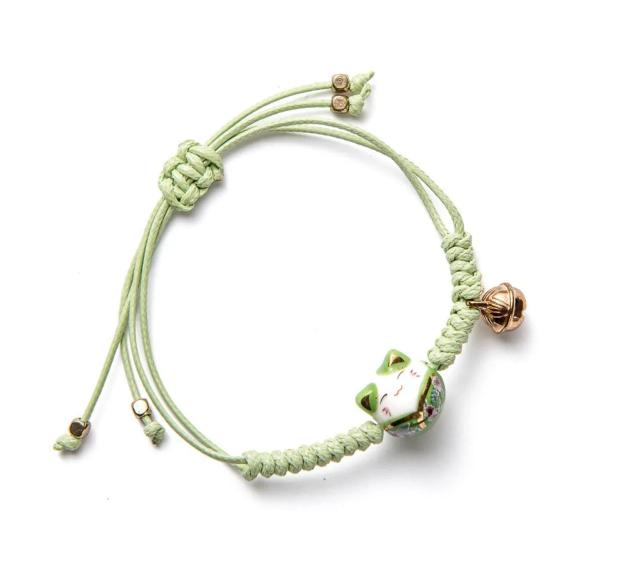 Cute Ceramic Charm Bracelet for Women - Adorable Little Beaded Jewelry Gift Idea