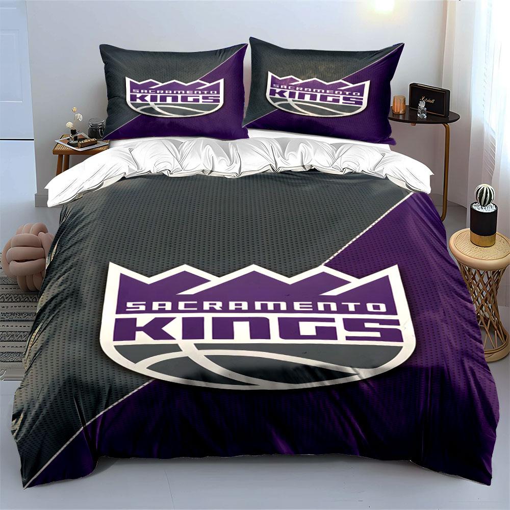 Sacramento Kings logo design. Bedding sets Duvet cover sets Duvet covers Pillowcases(1*Duvet Cover 2*Pillowcases without duvet insert)