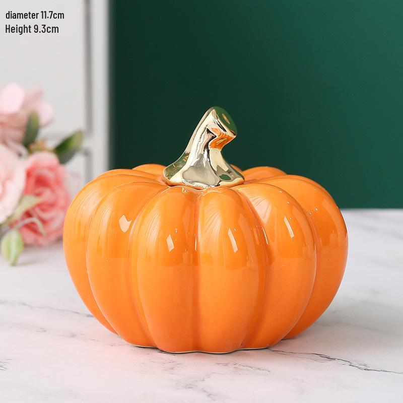 Creative Ceramic Pumpkin Ornament for Kids’ Rooms, Blessings, Weddings, and Home Decor