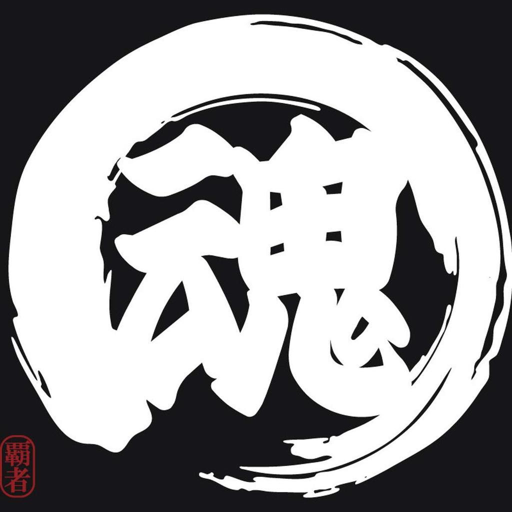 Minami Funny SOUL Kanji Japanese Funny Short Sleeve Black White L Size Horie's T-Shirt "Soul" T-Shirt Men's