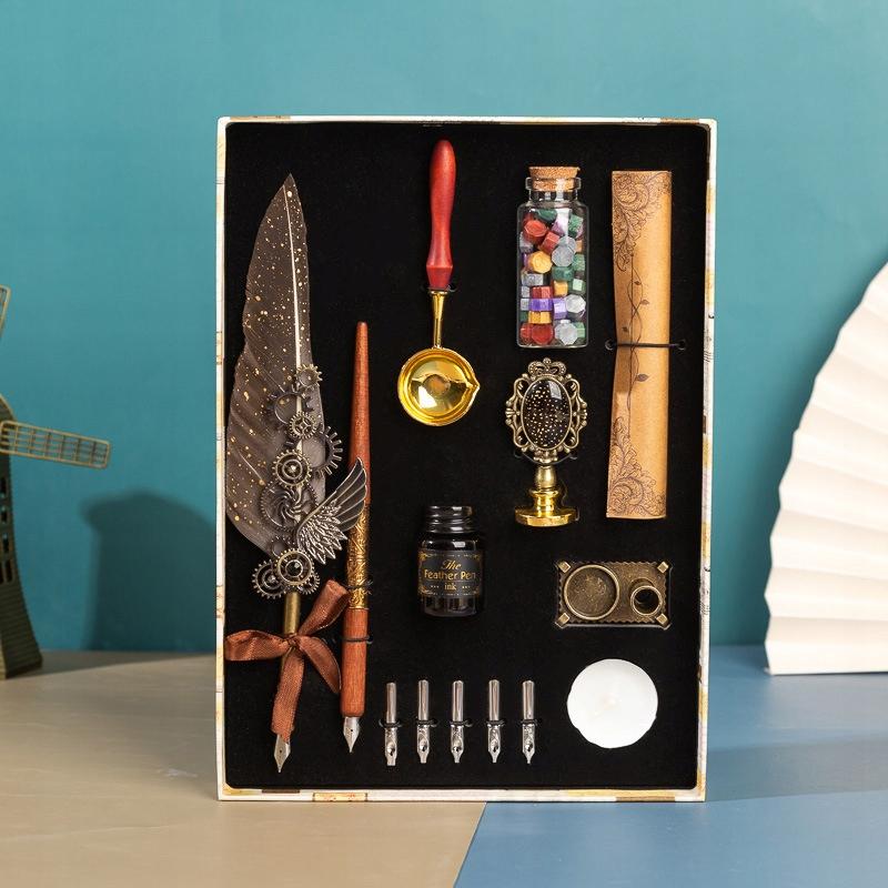 Calligraphy Kit Seal Wax Pen Ink