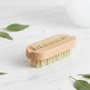 DoubleSided Foot Brush Bristles Double Sided Wooden Handle Pumice Stone Callus Remover