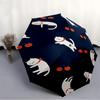 1pc Cherries Cats Fashionable Automatic Opening/Closing Folding Umbrella with 8 Bones, Windproof Portable, Daily Use106