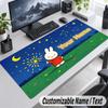 Miffy Personalized Large Mouse Pad Custom Name Text Extended Desk Mat Gaming Mousepad