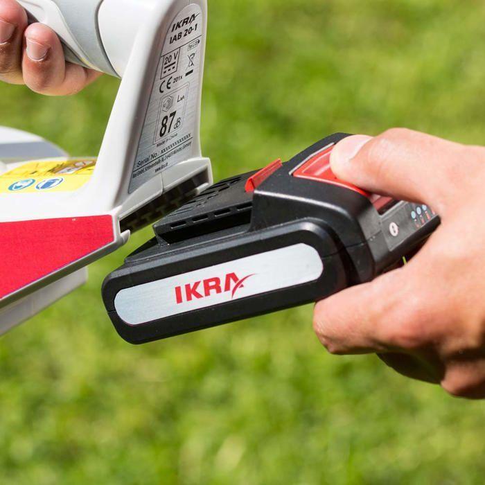 Ladegerät für Akkus - IKRA - 15130060-AZ - Lithium-Ionen 20V - 2,0Ah - LED-Anzeige