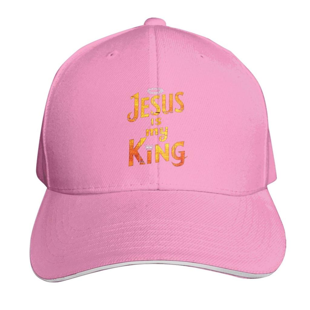 Jesus är min Kung Kristendom Katolsk Keps Mode Casual Basebollkepsar Justerbar Hatt Hip Hop Sommar Unisex Basebollkepsar