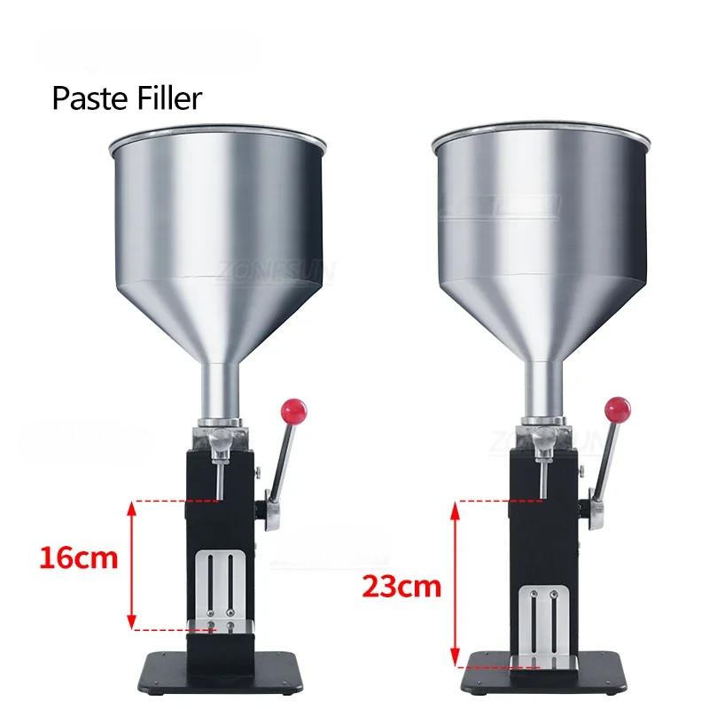 Manual Liquid Paste Bottle Filler Cosmetic Cream Pasta Sauce Peanut Butter Food Packaging Equipment Honey Filling Machine