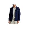 Polo Ralph Lauren FW23 Solid Color Single-Breasted Collar Long Sleeve Jacket Men Jacket Navy-Blue 710880324-001