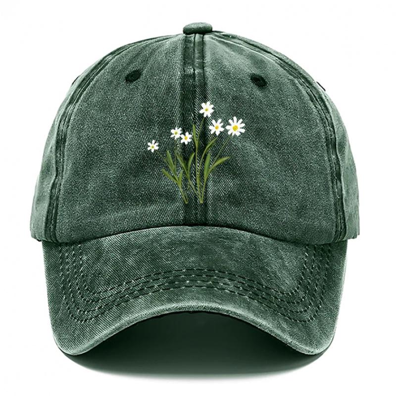 Flowers Printed Hat Hats for Men Beach Hat for Women Breathable Baseball Caps Adjustable DAD Hats Suitable for Outdoor Acti