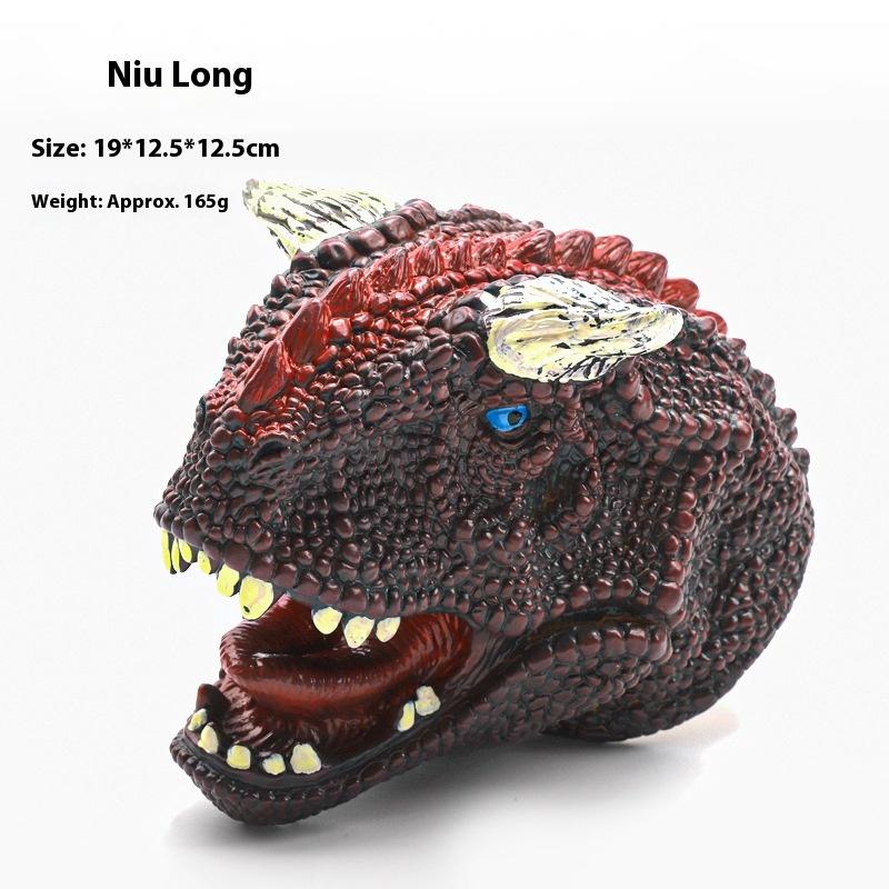 1 Piece T-Rex Dinosaur World Animal Model Action Figures Collection Soft Toys Hand Puppets Dinosaur Head Model Toy For Kids Gift