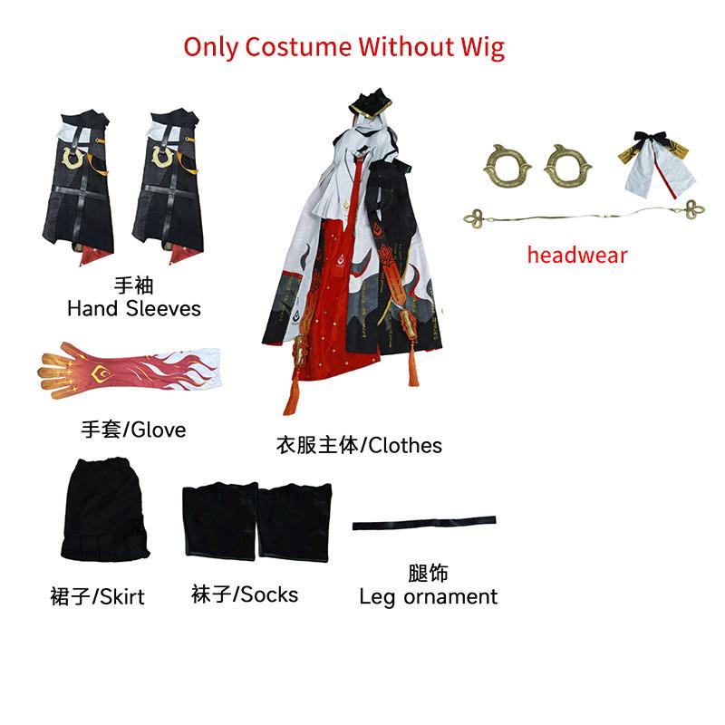 Wuthering Waves Changli Cosplay Costume Dress Chang Li Wig Hair Game Women Role Play Outfits For Carnival
