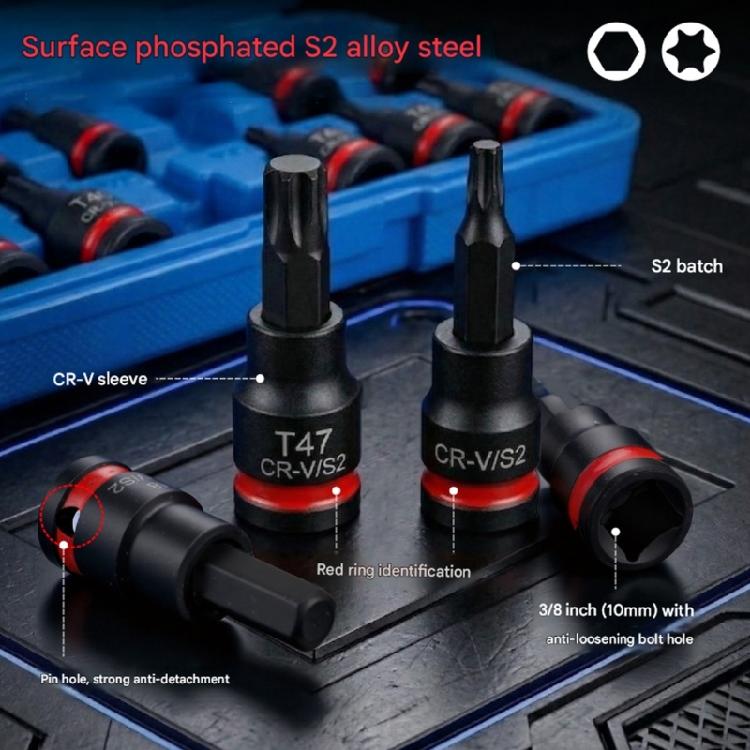 24Pcs Universal 38Inch Hexagonal Shank Socket Bit Set Hexagonal / Bit Socket For Automotive And Industrial Applications